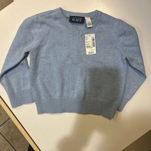 The Children’s Place Toddler Boy Light Blue Sweater Size 18-24 M NWT 100% Cotton